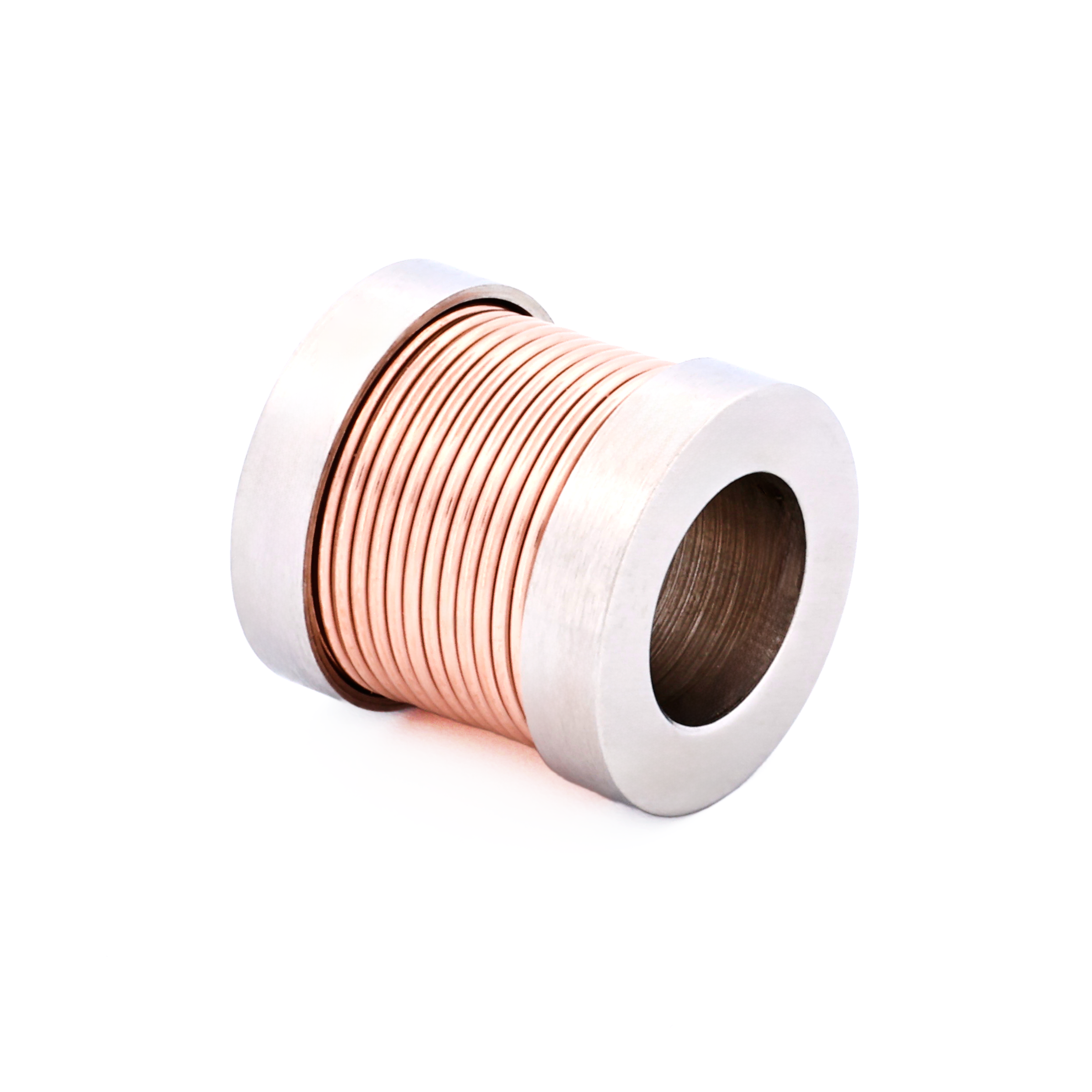 Steel Ion Plated Rose Gold Bead