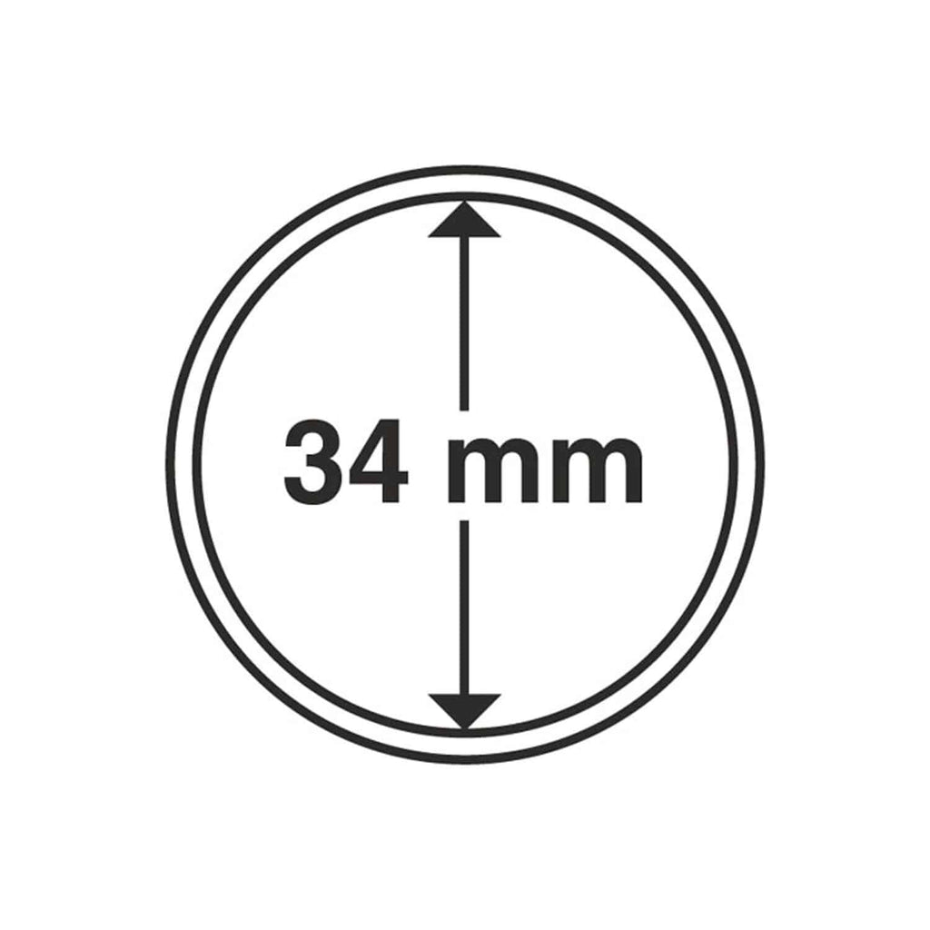 Coin Capsules, Inner Diameter 34mm