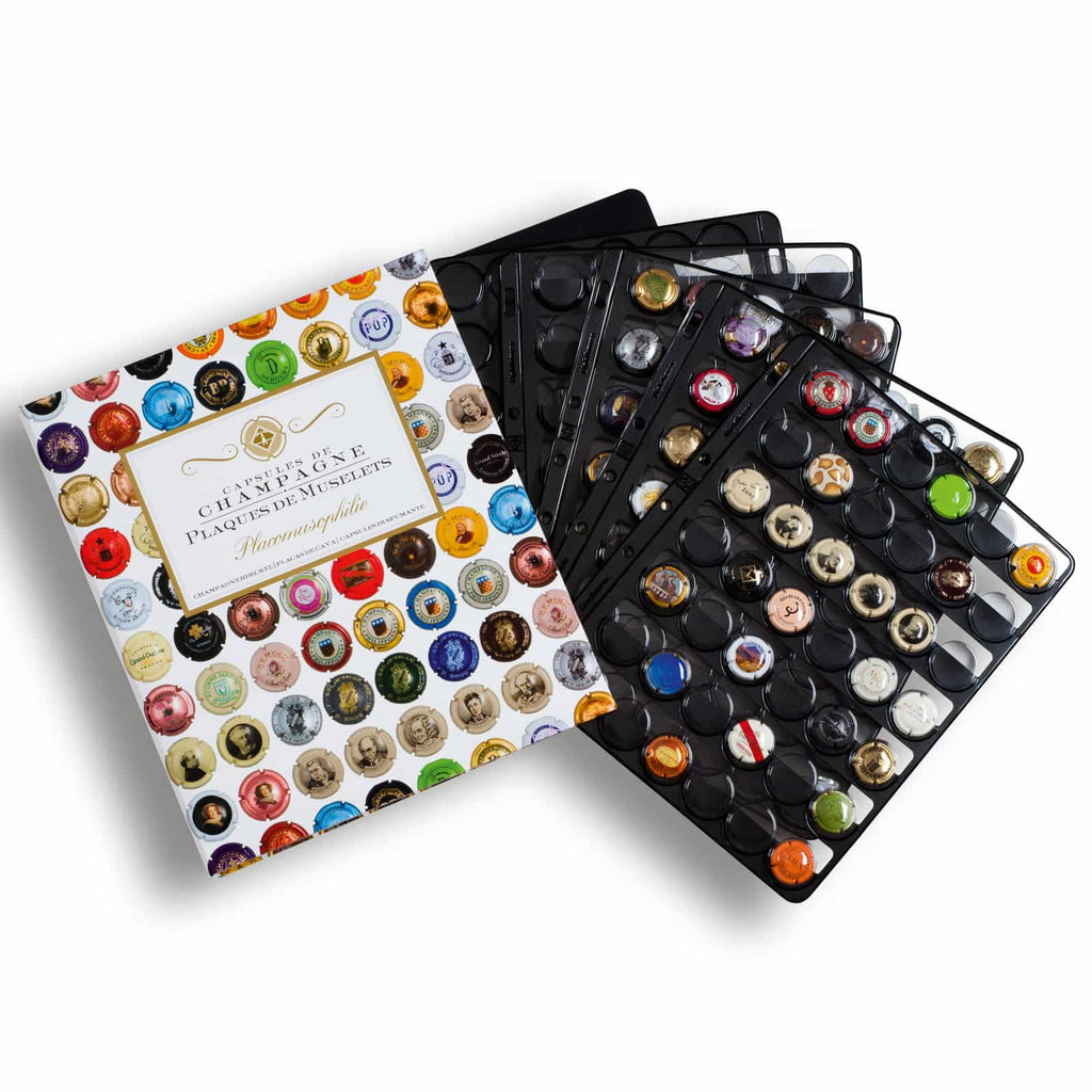 Album Champagne GRANDE with 5black sheets for 120 Champagne bottle caps