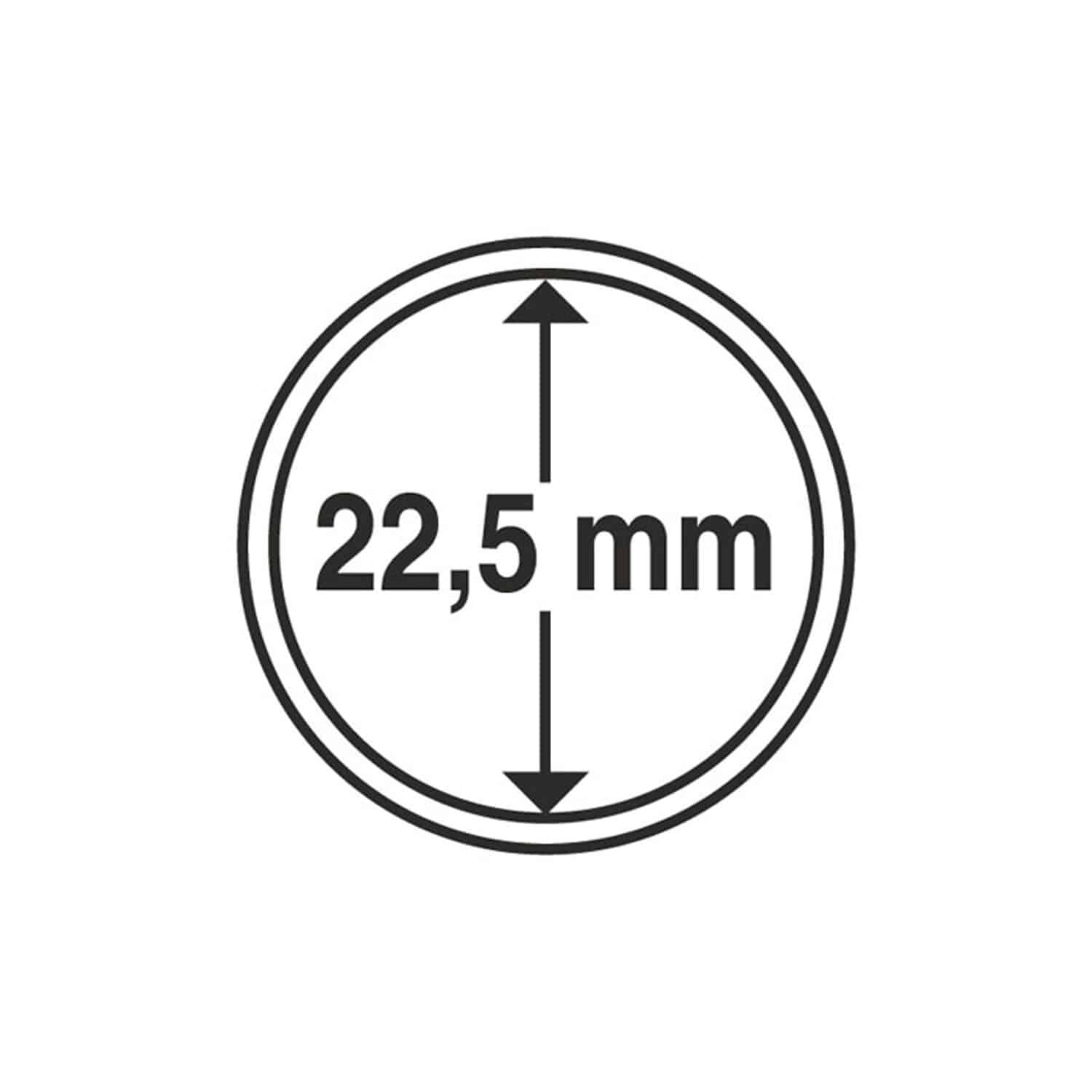 Coin Capsules, Inner Diameter 22.5mm