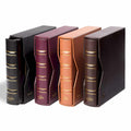 Leather Binder NUMIS, in Classic Design, leatherette slipcase, black