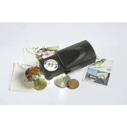 Pull Out-magnifier with LED, magnification 20 x, black, diameter 21mm