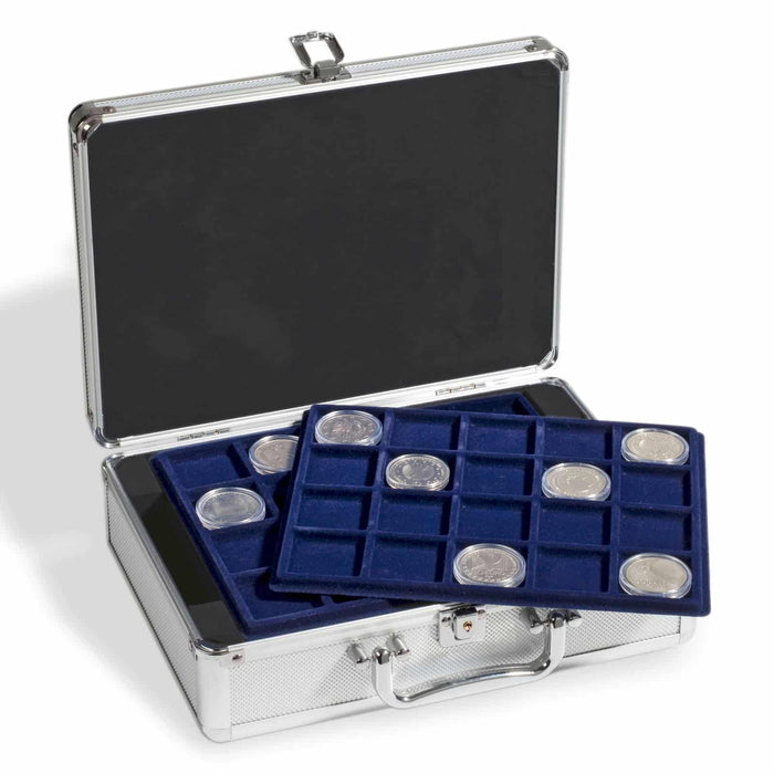 Coin case for 120 10-Euro coins in capsules, includes 6 Coin Trays