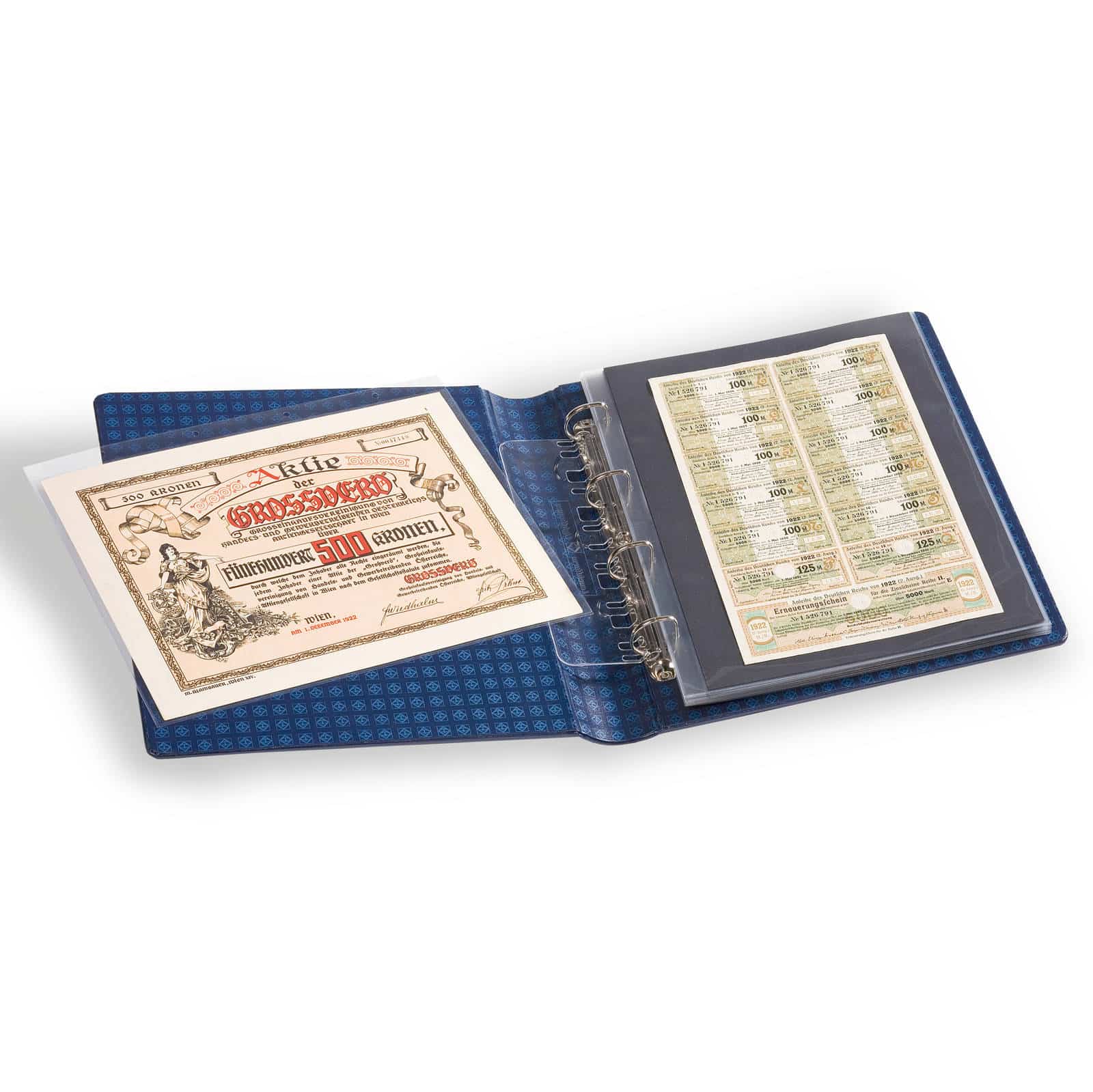 Plastic Pockets FOLIO, 1-way division, clear