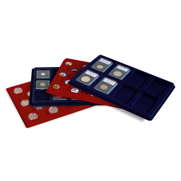 Coin Trays L for 24 coins up to 47mm diameter, blue