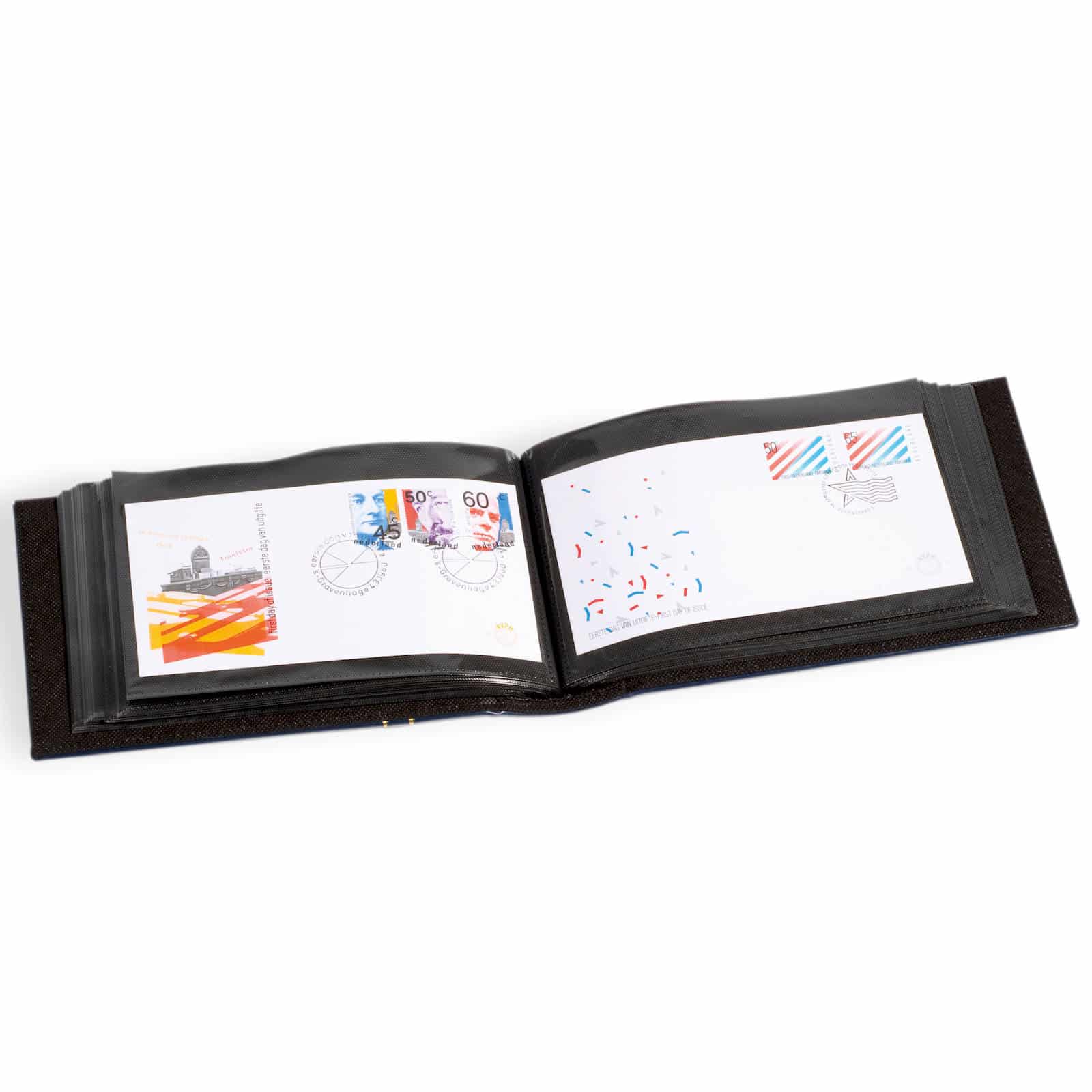 Album for 100 FDCs or letters in DIN long format, blue