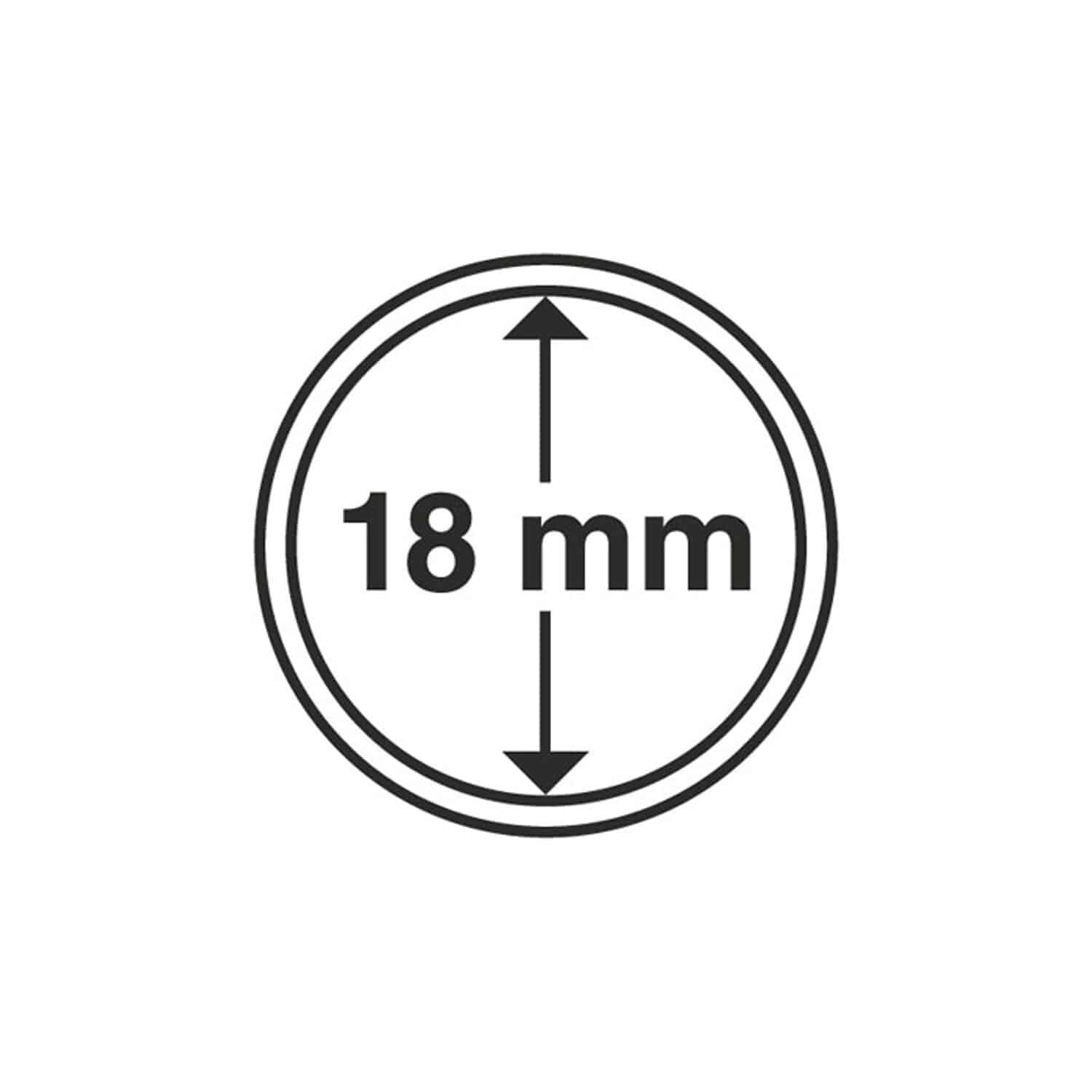Coin Capsules, Inner Diameter 18mm