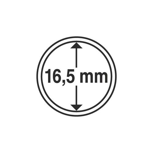 Coin Capsules, Inner Diameter 16.5mm