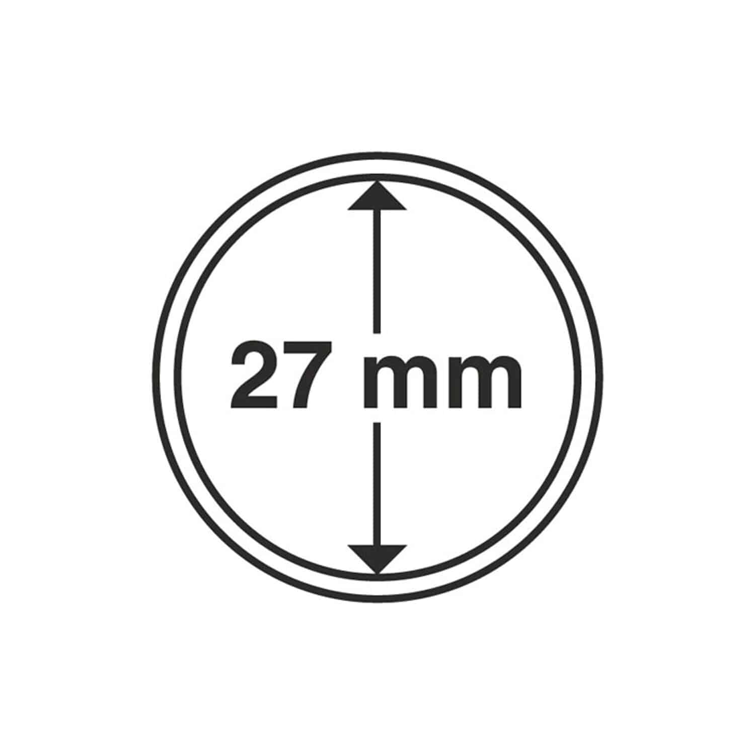 Coin Capsules, Inner Diameter 27mm