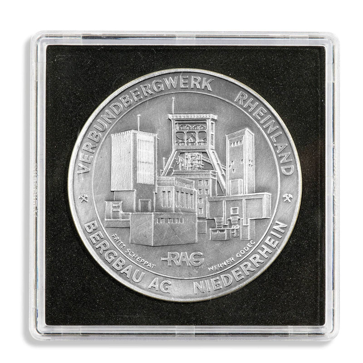Square Coin Capsules QUADRUM XL, Inner Diameter 54mm
