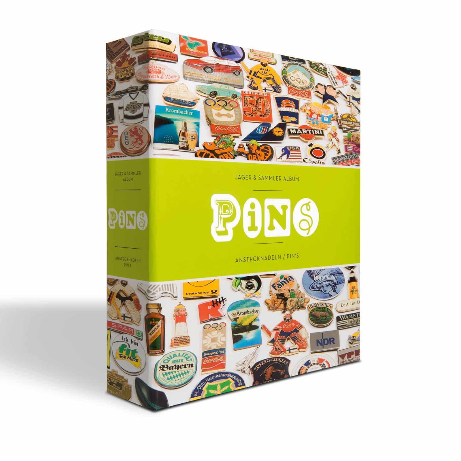 Pin album, includes 4 velvet pin sheets