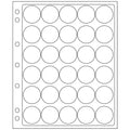 Plastic Sheets ENCAP, clear pockets for 30 coins with a diameter between 30 and 31mm