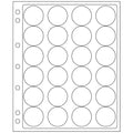 Plastic Sheets ENCAP, clear pockets for 24 coins in capsules with a diameter between 36 and 37mm