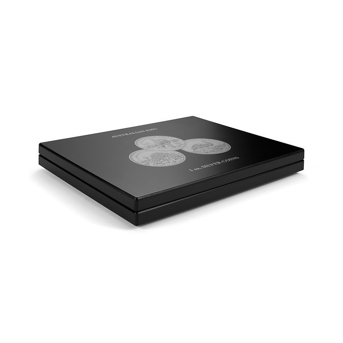 Volterra Uno - Presentation case for 20 "Australian Emu" silver coins in original capsules