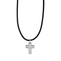Stainless Steel Large Fibreglass Cross on Rubber Chain