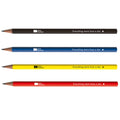 Pencil HB, Assorted 2 Colours: 4 x Black, 1 x Bauhaus Royal Blue