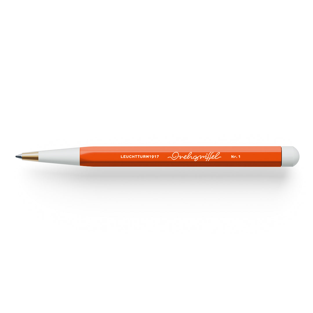 Drehgriffel No.1, Pumpkin - Ballpoint pen with royal blue ink