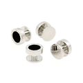 Round rhodium with onyx screw design shirt stud (pack of 4)