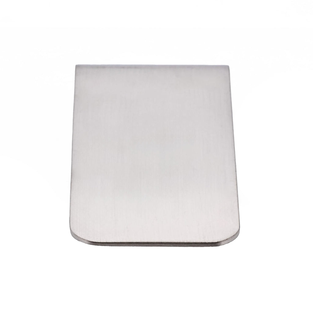 Brushed Rhodium Plated Money Clip