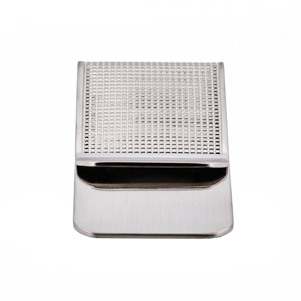 Brushed Rhodium Plated Money Clip