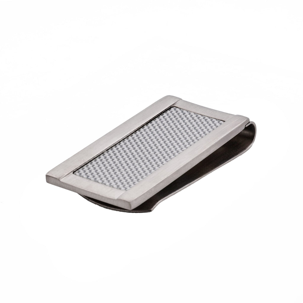 Stainless Steel & Fibreglass Inlay Money Clip