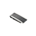 Stainless Steel & Black Stripe & Diamond Cut Money Clip