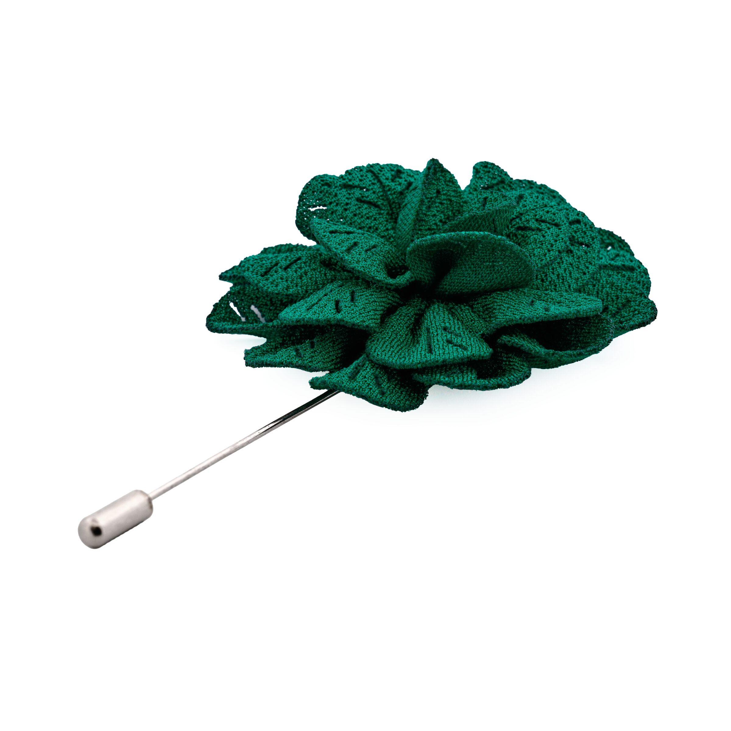 Green Flower Lapel Pin