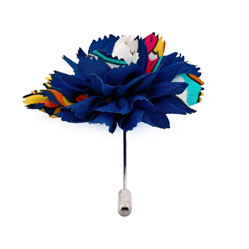 Multi Colored Flower Lapel Pin