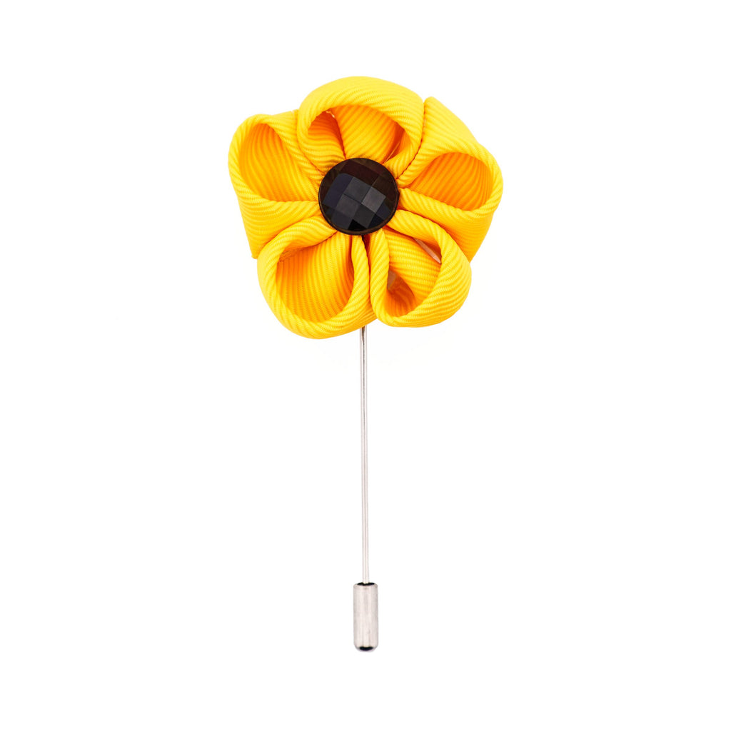 Yellow Flower Lapel Pin