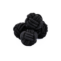 Black Silk Knot Cufflinks