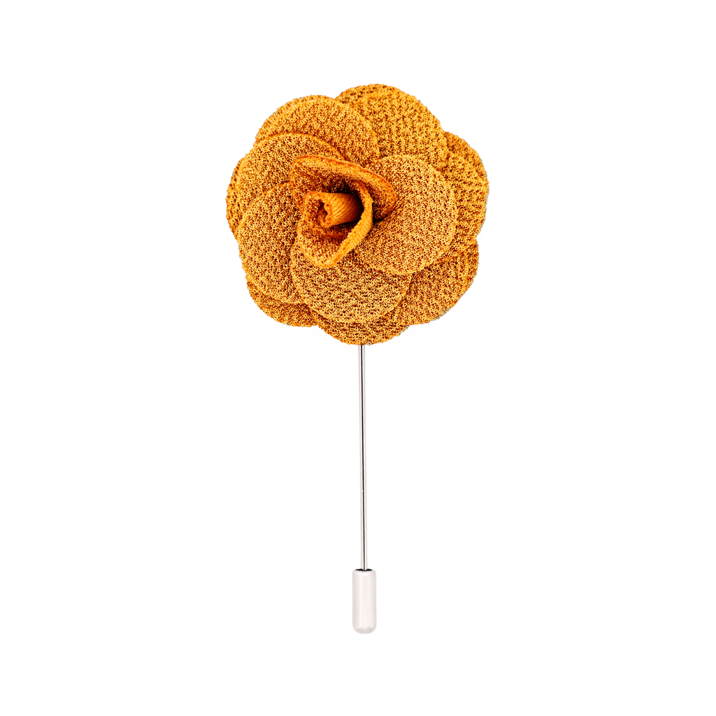Yellow Flower Lapel Pin
