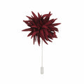 Burgundy Flower Lapel Pin