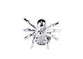 Rhodium Plated Spider Lapel Pin