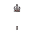 Crystal Crown Lapel Pin