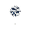 Navy White Lapel Pin