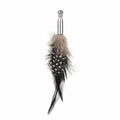 Black & White Feather Lapel Pin
