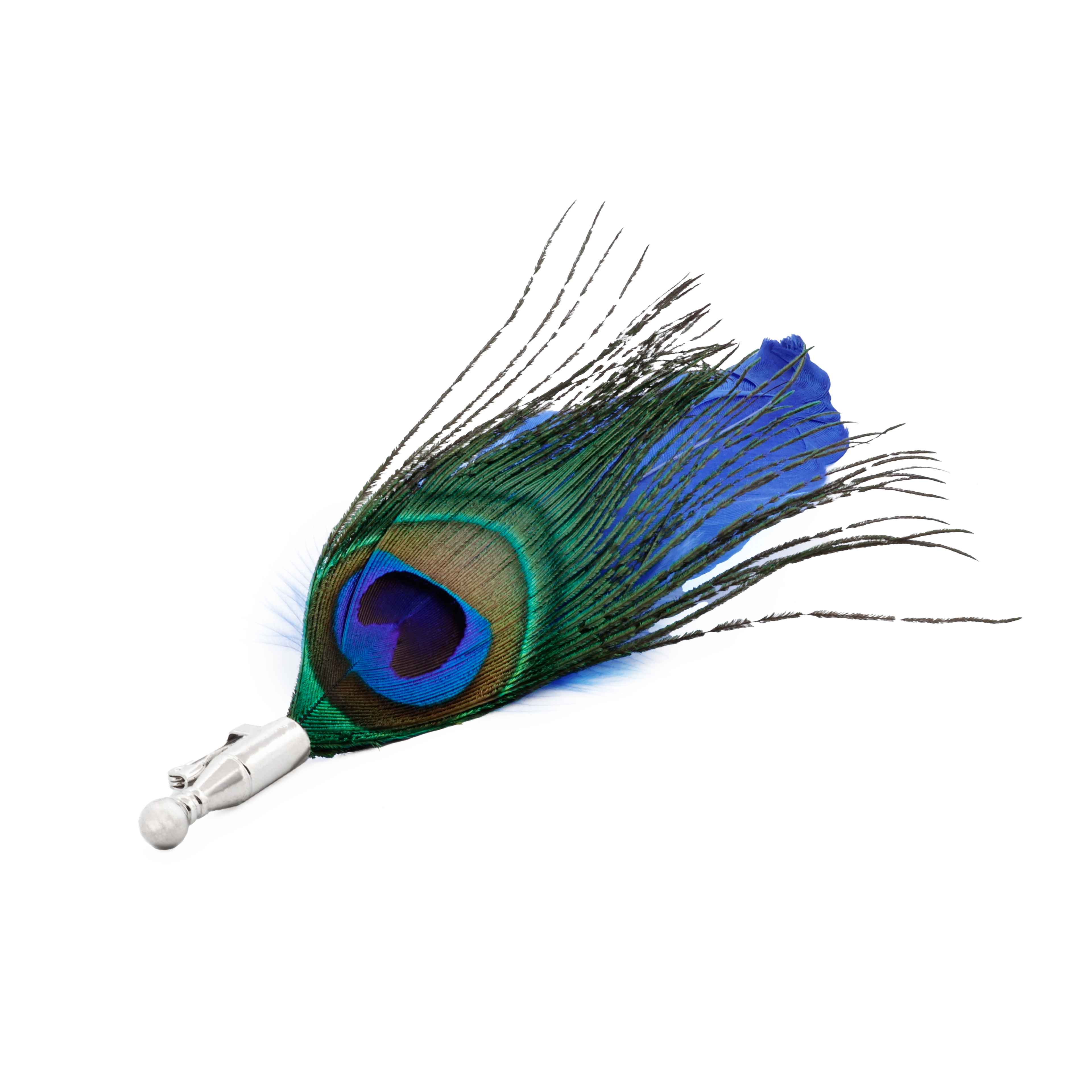 Blue Feather Lapel Pin
