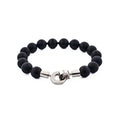 Black Agate Beaded Bracelet