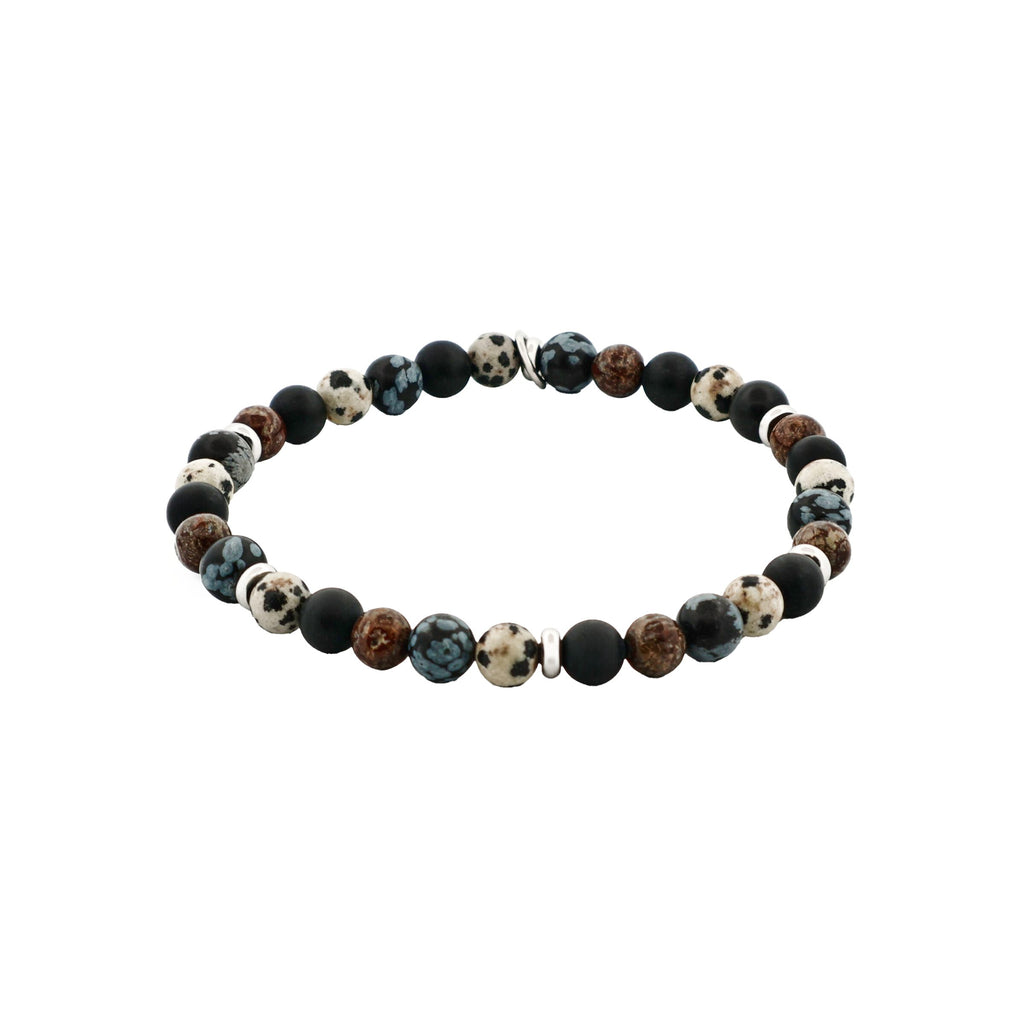 Multi Coloured Agate Bead Bracelet