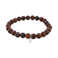 Savage Bronzite Stone Bead Bracelet