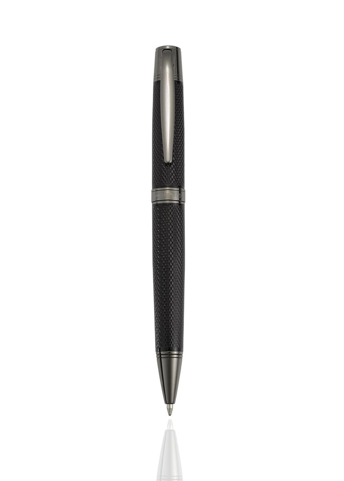 Cudworth Ballpoint Pen, Gunmetal Matrix: Black Mesh & Gun Metal