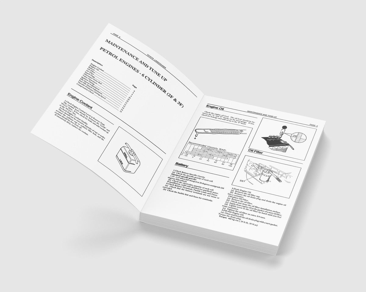 Toyota Landcruiser FJ RJ Repair Manual 69-90