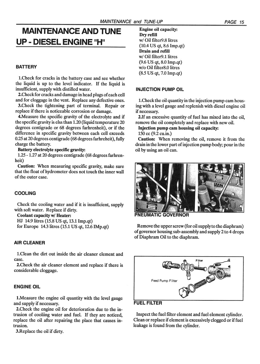 Toyota Landcruiser BJ HJ LJ Workshop Manual 1972-1990
