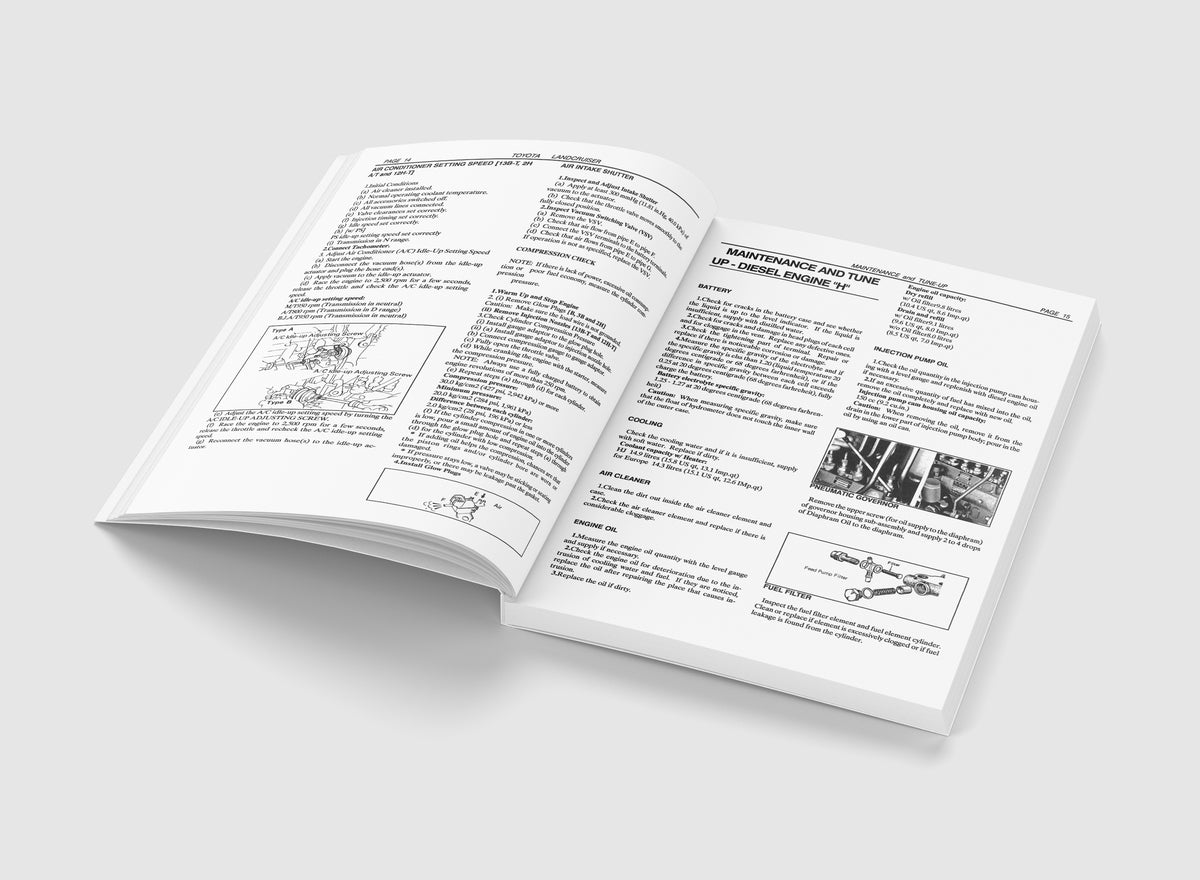 Toyota Landcruiser BJ HJ LJ Workshop Manual 1972-1990