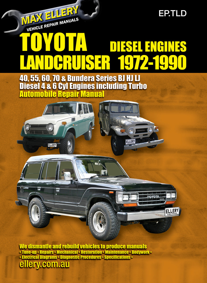 Toyota Landcruiser BJ HJ LJ Workshop Manual 1972-1990