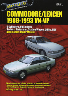 Holden Commodore/Lexcen Vn Vp Repair Manual 88-93