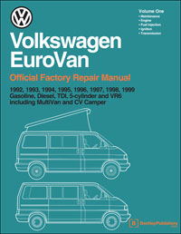 Volkswagen Eurovan Official Factory Repair Manual 92-99 [Vol 1]