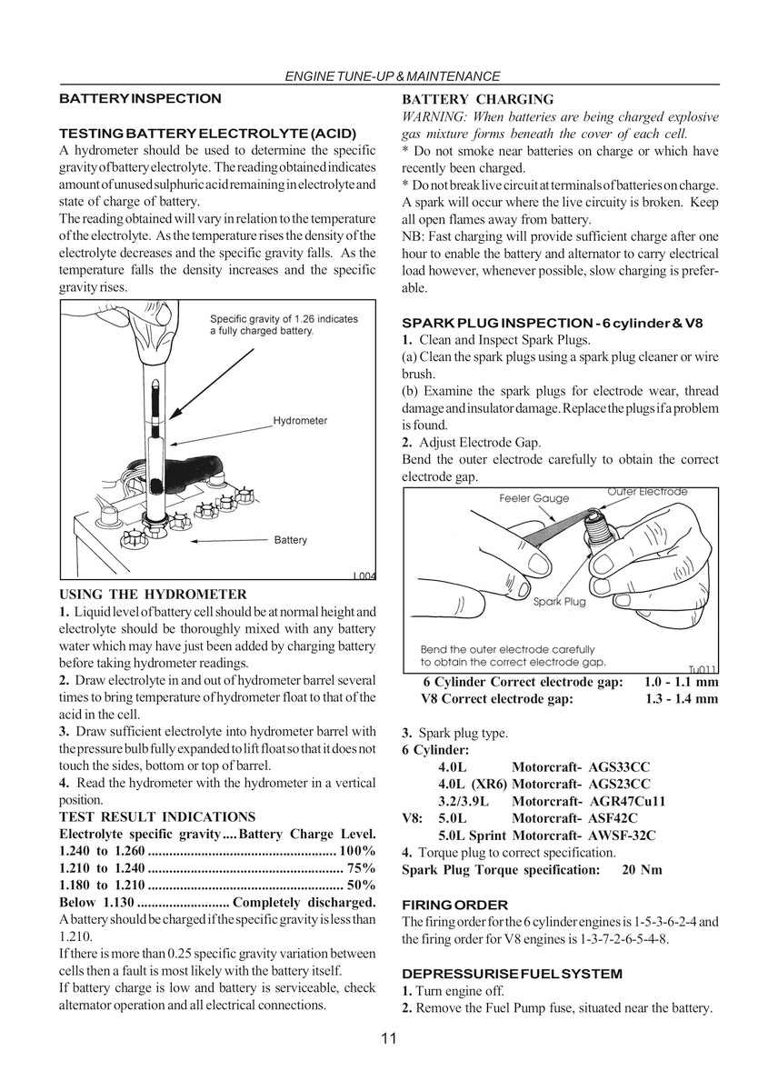 Falcon/Fairlane Ef El Vehicle Repair Manual 94-98