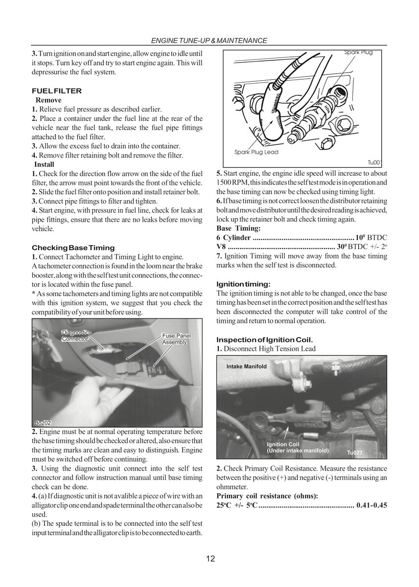 Falcon/Fairlane Ef El Vehicle Repair Manual 94-98