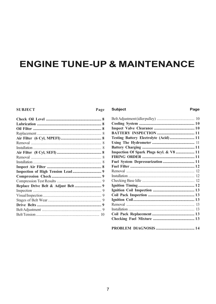 Falcon/Fairlane Ef El Vehicle Repair Manual 94-98